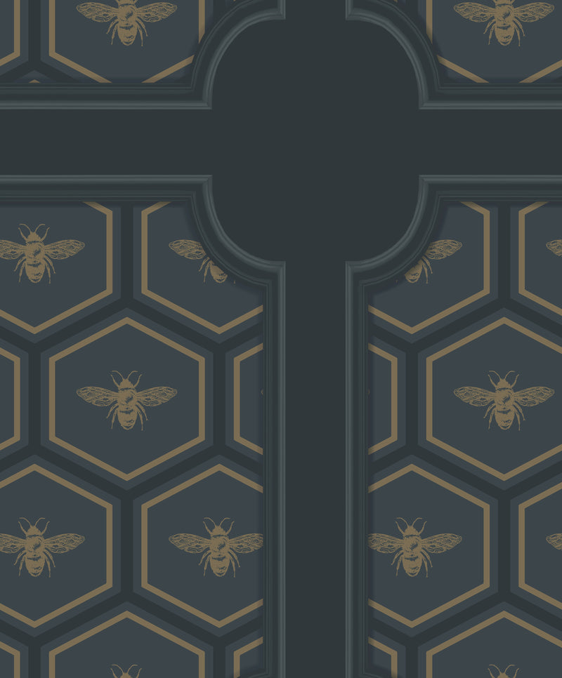 Bee Panel Wallpaper - 2 Colours