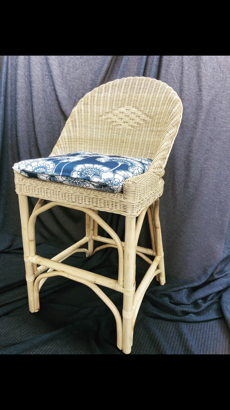 Le Jardin Cane Bar Stools - SALE - LAST ONE!