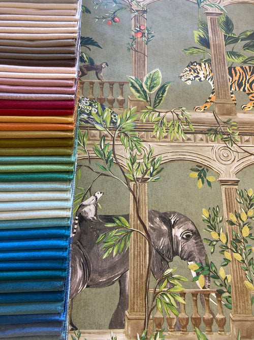 Sage & Valentino velvet wide fabric 280cm