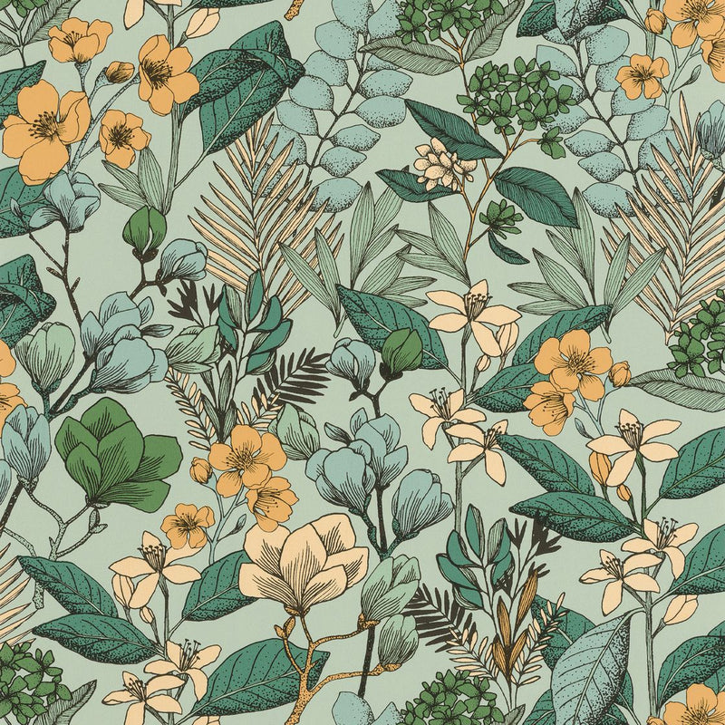May Flower Power Wallpaper - 6 Colours