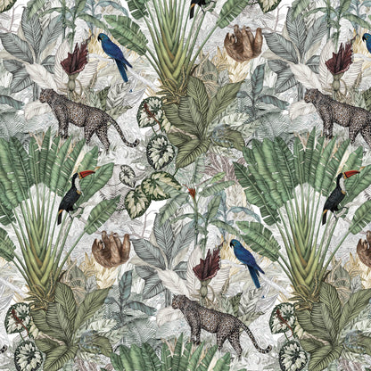 Jungle Wallpaper Mural - Jimmy Cricket
