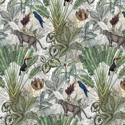 Jungle Wallpaper Mural - Jimmy Cricket