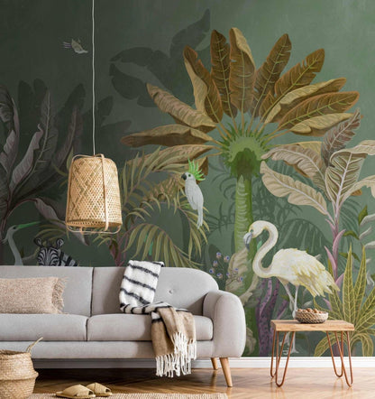 Jungle Boogie - Custom Sized Wallpaper Mural (per m2)