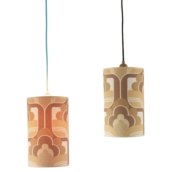 Vintage Wallpaper Light Shades