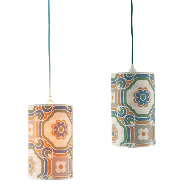 Vintage Wallpaper Light Shades