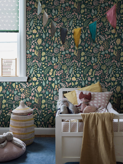 Herbarium Wallpaper - Green