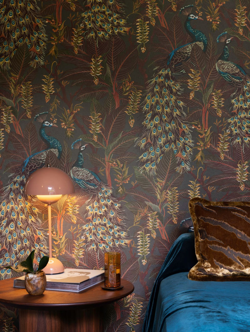 Royal Peacock Wallpaper - 3 Colours