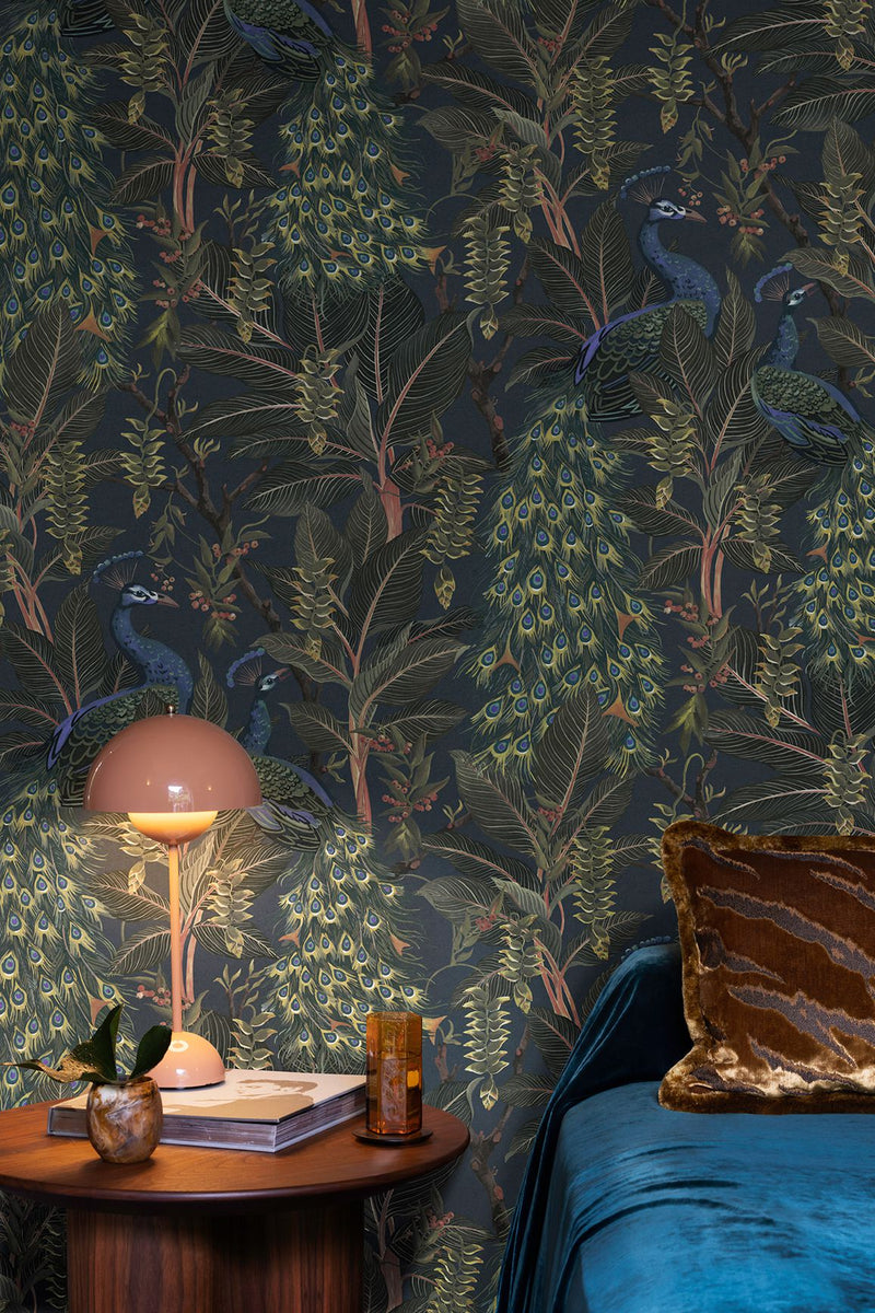 Royal Peacock Wallpaper - 3 Colours