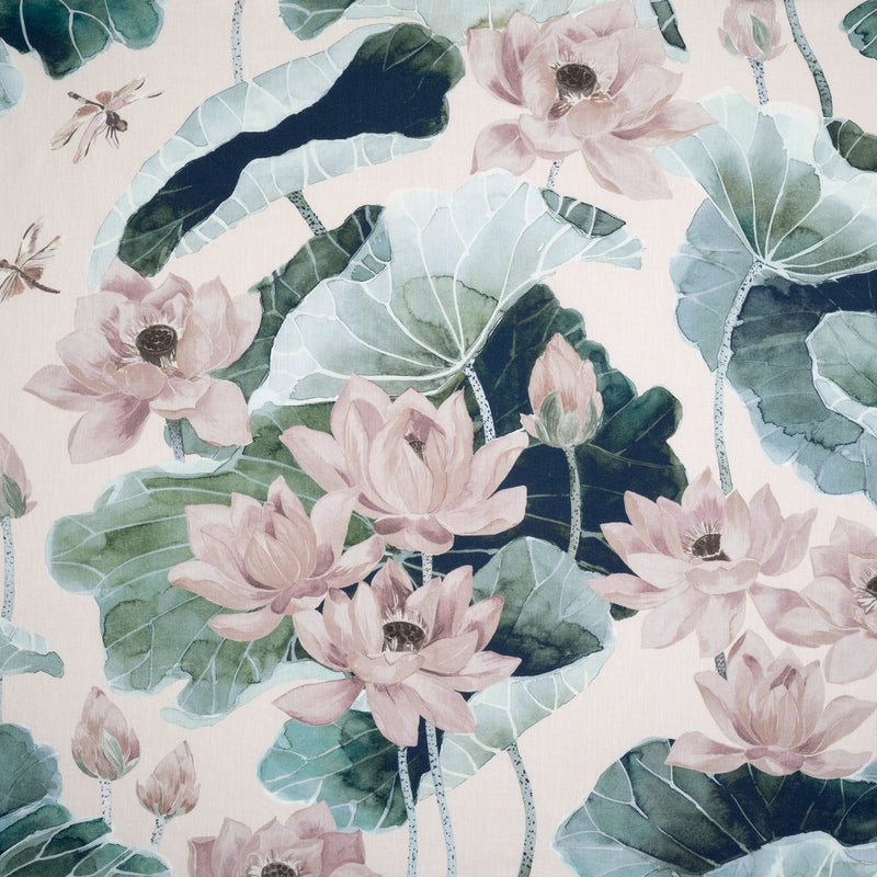 Lotus Curtain Fabric - 2 Colours