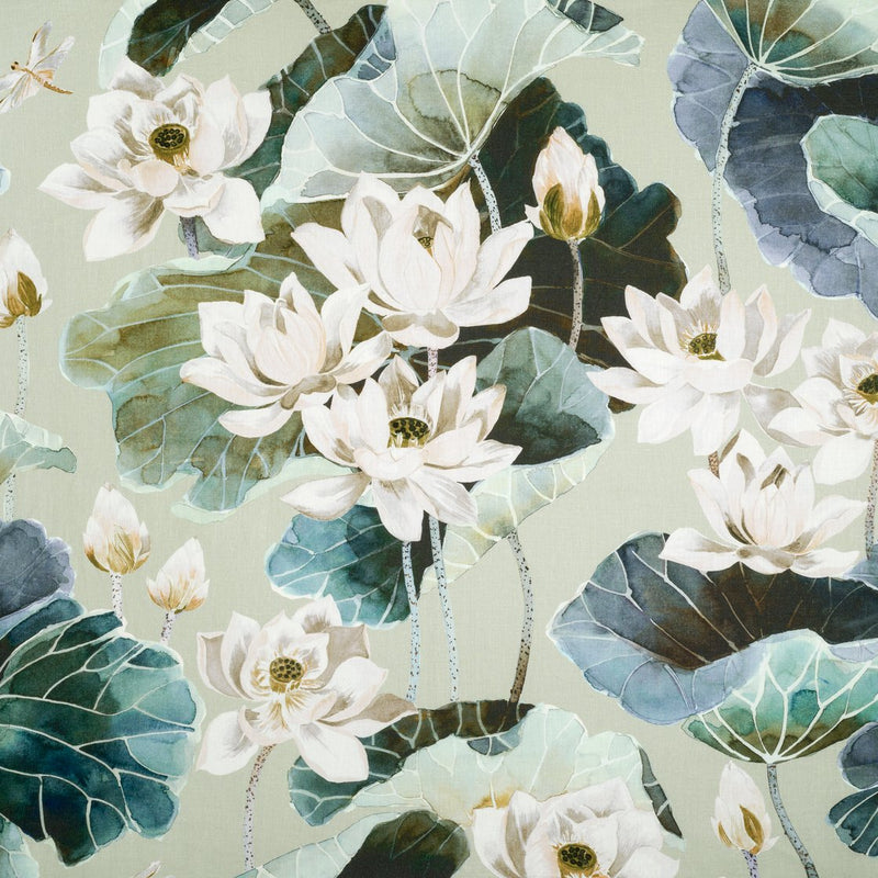Lotus Curtain Fabric - 2 Colours