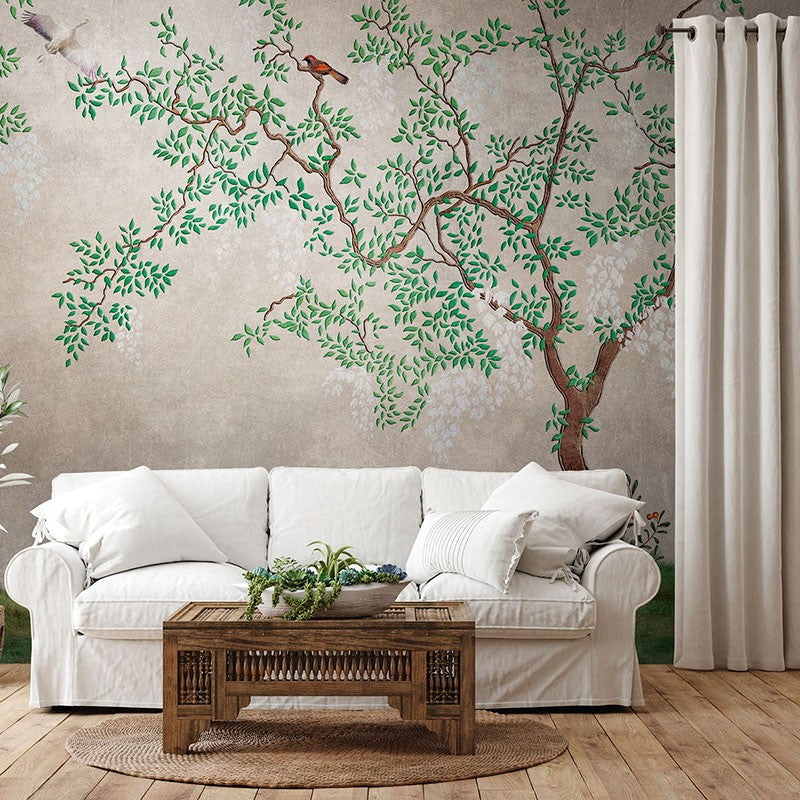 Chinoiseries Tree - Mural Wallpaper