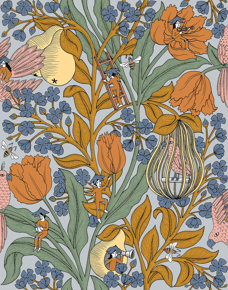 Neo-Belle Wallpaper - 4 Colours