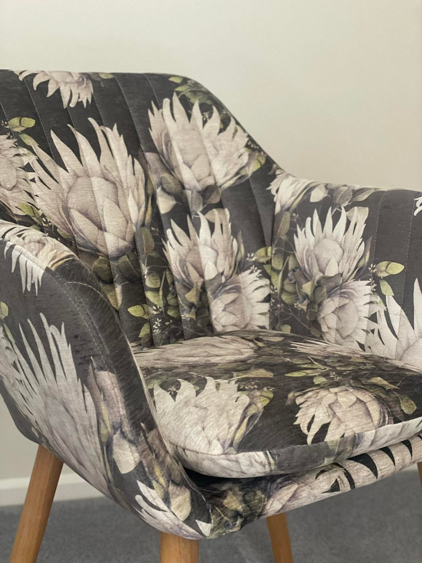 King Protea Upholstery Fabric - 4 Colours
