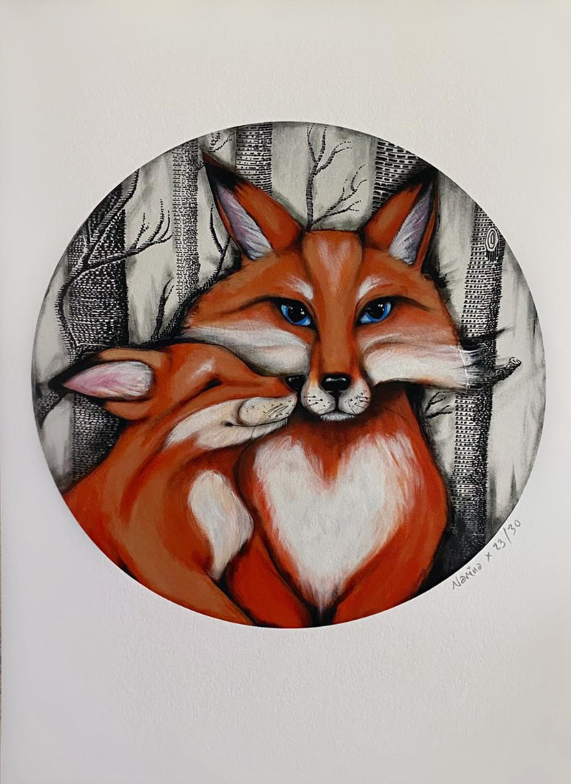 Smooch the Fox - Fine Art Print
