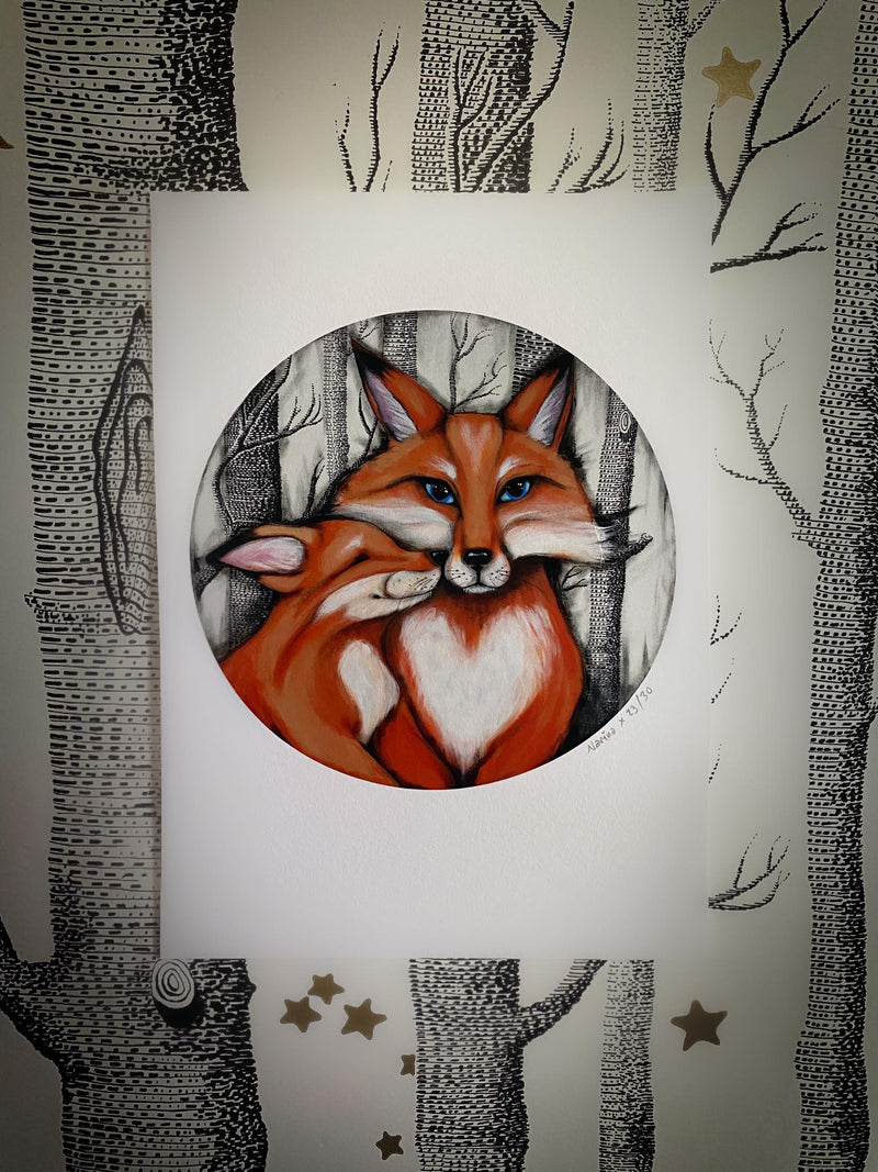Smooch the Fox - Fine Art Print