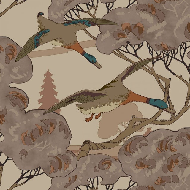 Grand Flying Ducks Wallpaper - 5 Colours