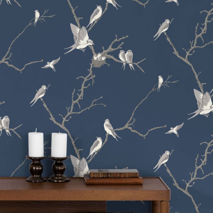 Svalor Bird Wallpaper - 2 Colours