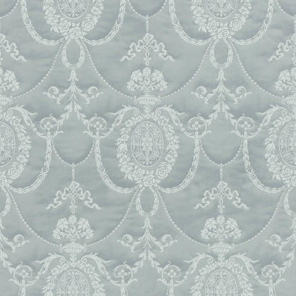 Rich Trianon Damask Wallpaper - Blue/Grey - Last 8 Rolls