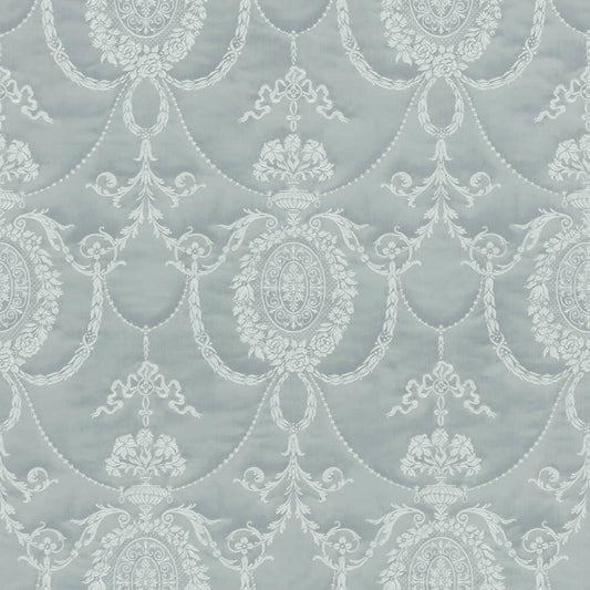 Rich Trianon Damask Wallpaper - Blue/Grey - Last 8 Rolls