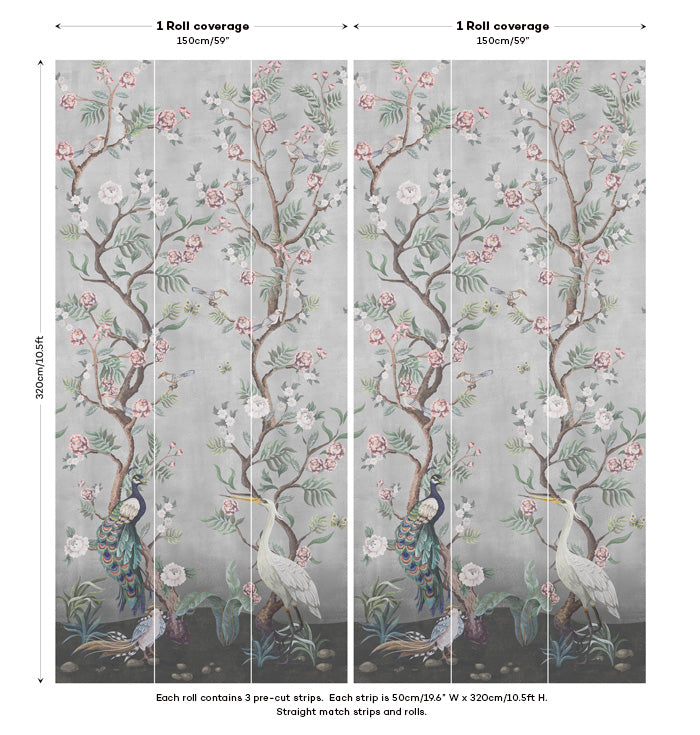 Kubla Khan Hybrid Mural Wallpaper - 6 Colours