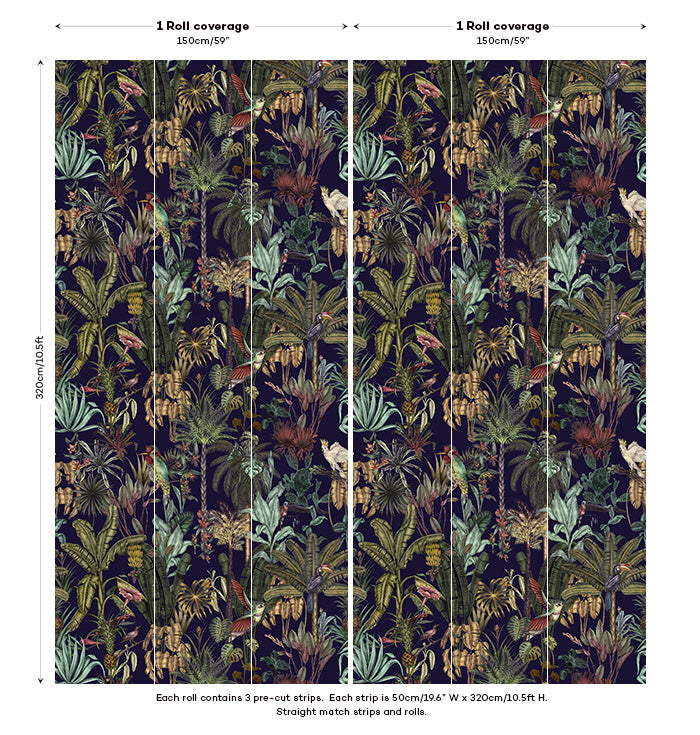 Birds Birds Mural Wallpaper