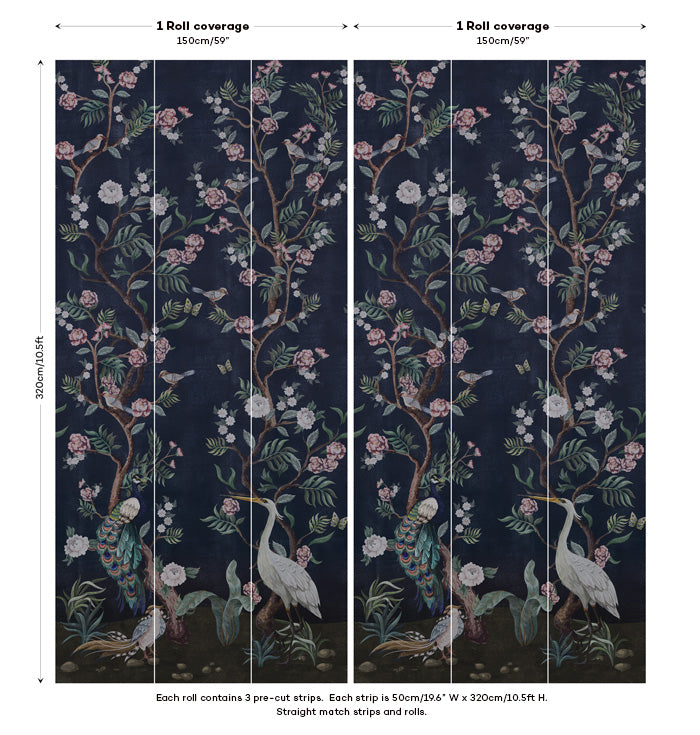 Kubla Khan Hybrid Mural Wallpaper - 6 Colours