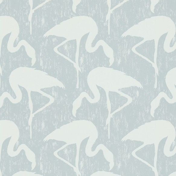 Flamingo Wallpaper - Dove/Chalk