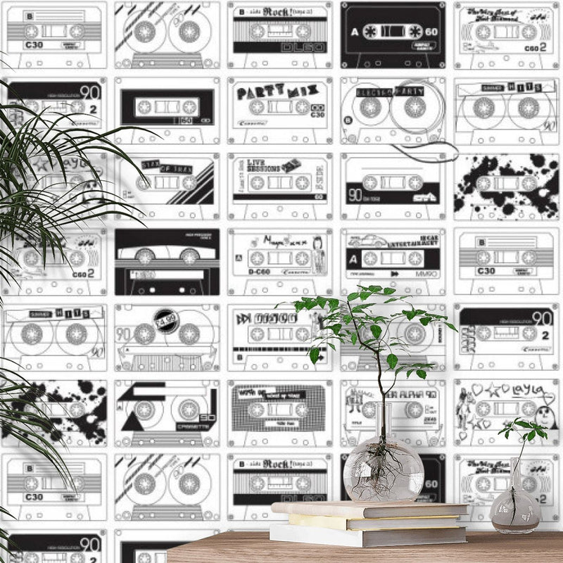 C60 Tape Cassette Wallpaper - 2 Colours