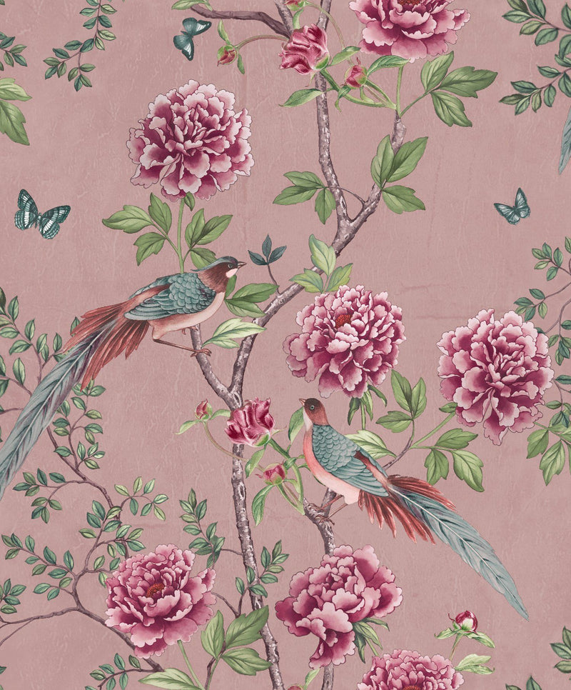 Vintage Chinoiseries Wallpaper - 3 Colours - Discontinuing