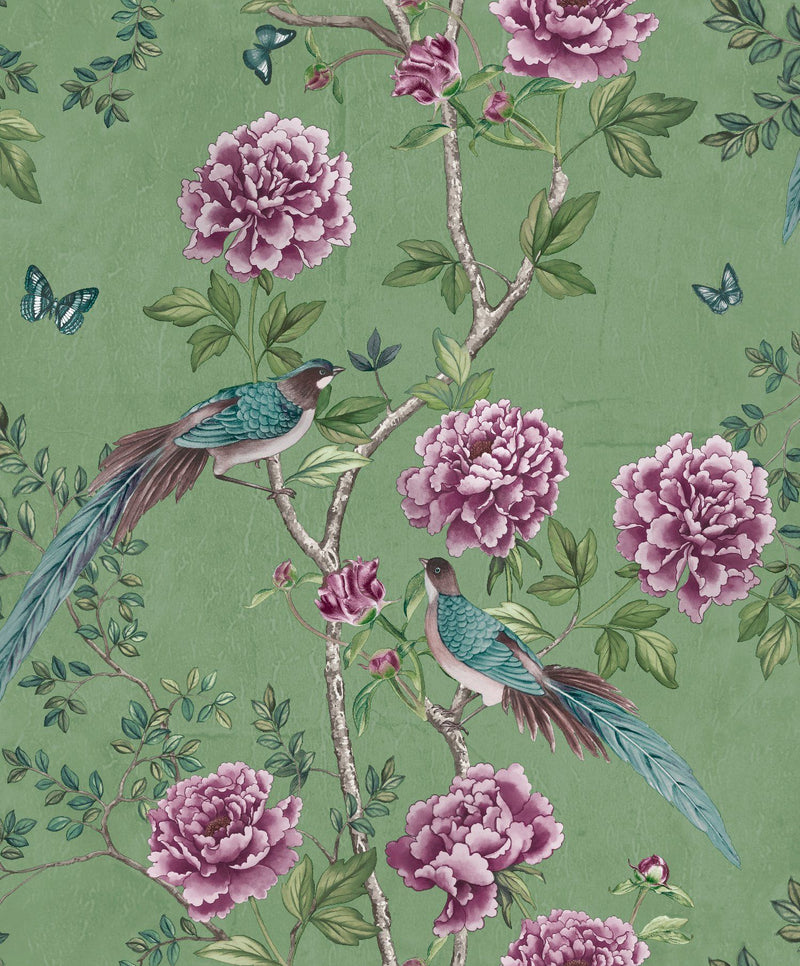 Vintage Chinoiseries Wallpaper - 3 Colours - Discontinuing