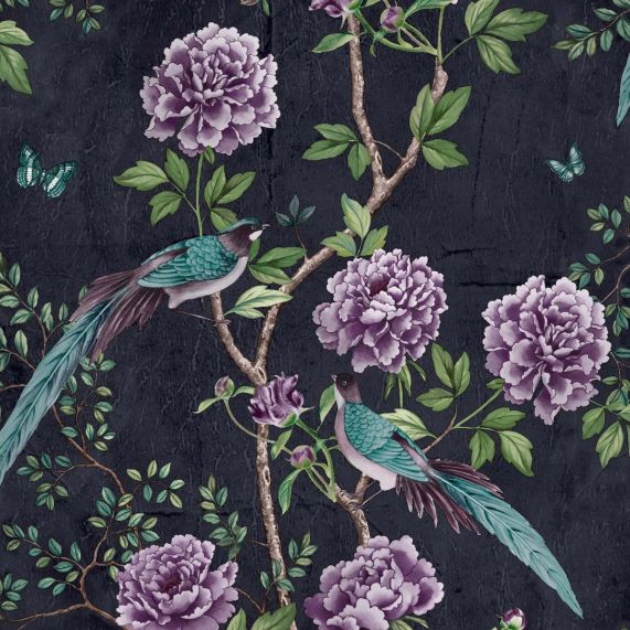 Vintage Chinoiseries Wallpaper - 3 Colours - Discontinuing